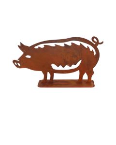 Esschert Design Dekofigur Schwein Rostbraun