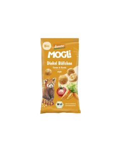 Mogli Knabberspass Dinkel Bällchen Tomate und Karotte 40g