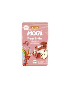 Mogli Knabberspass Fruchtstreifen Erdbeer und Apfel 25g