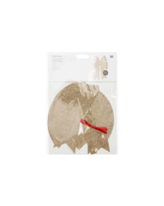 Rico Design Bastelset Glitter-Schleife Gold