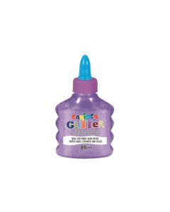 Carioca Bastelkleber Glitter Neon 88 ml, Neonviolett