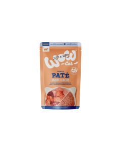 WOW Nassfutter Adult Paté Huhn & Lachs, 125 g