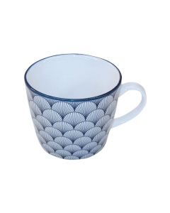 Haynan Teetasse Zen Fächer 300 ml, 1 Stück, Blau/Weiss
