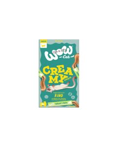 WOW Katzen-Snack Creamies mit Rind, 5 x 15 g