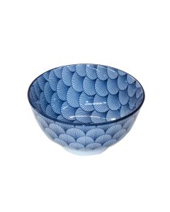 Haynan Schale Zen Fächer Ø 15.5 cm, 1 Stück, Blau/Weiss