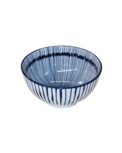 Haynan Schale Zen Streifen Ø 15.5 cm, 1 Stück, Blau/Weiss