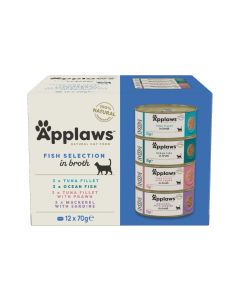 Applaws Nassfutter Dose Fisch Collection Multipack, 12 x 70 g
