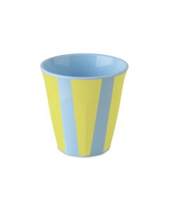 Koziol Trinkbecher Nora S Stripes 150 ml, 1 Stück, Sweet Blue