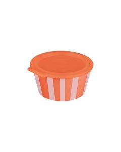 Koziol Schale Nora Box Stripes 14.7 cm, 1 Stück, Strong Coral