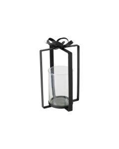 Boltze Weihnachtswindlicht Cadeau Schwarz
