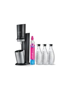 Sodastream Wassersprudler Crystal CQC Megapack Schwarz