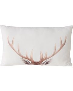 Boltze Kissen Aspen 30 x 50 cm, Braun/Weiss
