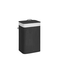 Songmics Wäschesammler für trockene Wäsche 72 l, Dunkelbraun