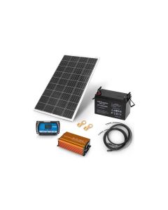 autosolar Inselanlage 160 W mit Wechselrichter und 110 Ah Batterie