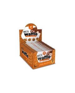 Go Fitness Nutrition Protein Waffle Box 12 x 50 g, Haselnuss/Schokolade