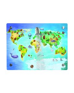 Fredis Kinderdusche Weltkarte 40 x 30 cm