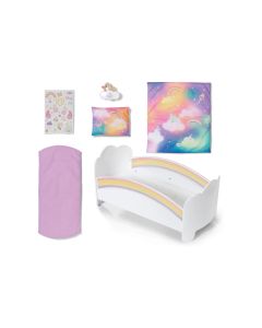 Baby Born Puppenzubehör Regenbogen Bett