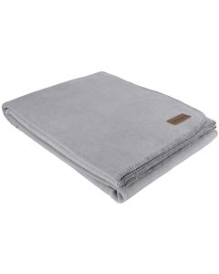 Eskimo Decke Edelvelours Silber, 100 x 150 cm