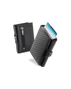 Puristo Portemonnaie KLIK Zip Slim Carbon