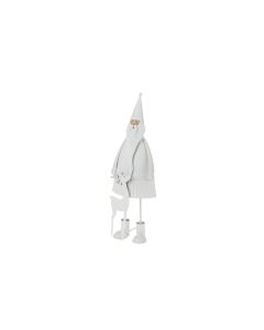 Opiflor Aufsteller Santa mit Hirsch Weiss