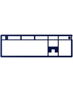 HyperX Alloy Rise Top Plate marineblau