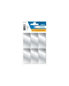 Herma Stickers Weihnachtssticker Silberetiketten, 3 Blatt / 18 Etiketten
