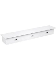 Songmics Wandregal mit Schubladen Weiss