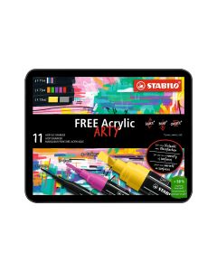 STABILO Acrylmarker Free Acrylic Starter Kit 11-Etui
