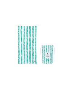 Dock & Bay Strandtuch Palm Paradise L, Türkis, Weiss
