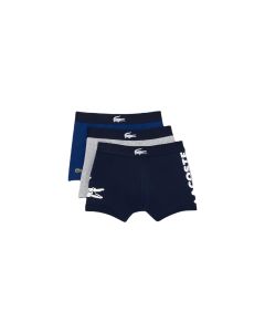 Lacoste Boxershort 3er Pack Blau/Dunkelblau/Grau, L
