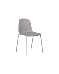 House Nordic Stuhl Madalena 2 Stück, 85 x 53 cm, Grau