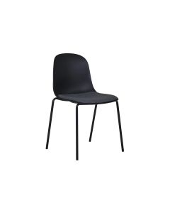 House Nordic Stuhl Madalena 2 Stück, 85 x 53 cm, Schwarz