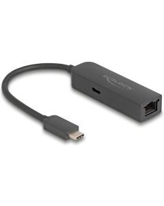 Delock Netzwerk-Adapter USB-C – RJ45 2.5Gbps mit PD 100 Watt