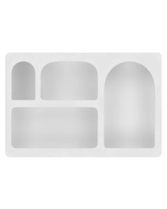 House Nordic Wandregal Bryne 40 x 13 x 60 cm, Weiss