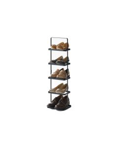 Yamazaki Schuhregal Tower 22 x 77.5 cm, Schwarz