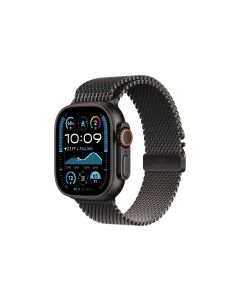 Apple Watch Ultra 2 Black Titanium Milanese Loop Schwarz M