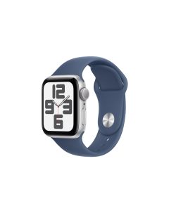 Apple Watch SE 2024 44 mm GPS Silver Denim Sport Band S/M