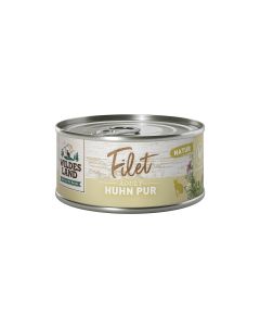 Wildes Land Katzen-Snack Filet Huhn Pur 12 x 80 g
