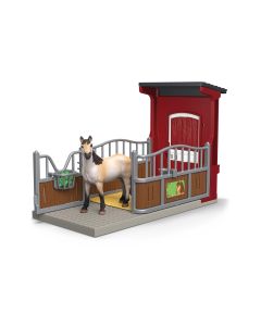 Schleich Spielfigurenset Farm World Ponybox mit Mustang Stute