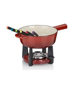 Kela Käsefondue-Set Calido 11 Teile, Rot