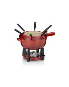 Kela Käsefondue-Set Calido 11 Teile, Rot