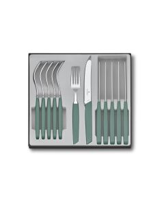 Victorinox Besteck-Set Swiss Modern 12-teilig, Salbeigrün