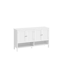 VASAGLE Schuhschrank Landhausstil 120 x 70 cm, Weiss