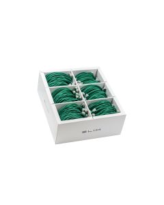 SLIM Slimpatchkabel RJ-45, Cat 6A, U/FTP, 1.5 m, Grün, 60-Pack