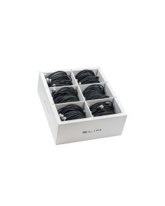 SLIM Slimpatchkabel RJ-45, Cat 6A, U/FTP, 0.5 m, Schwarz, 90-Pack