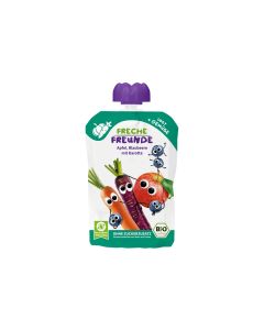 Freche Freunde Quetschbeutel Apfel, Blaubeere, Karotte 100 g