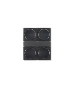 Flexson Wandhalterung 4x Sonos Amp Schwarz