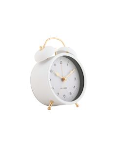 KARLSSON Klassischer Wecker Twin Bell White