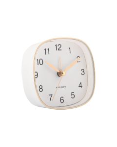 KARLSSON Klassischer Wecker Travel Square White