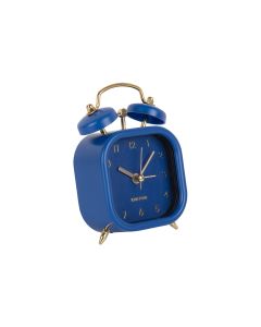 KARLSSON Klassischer Wecker Metallic Glam square Blue